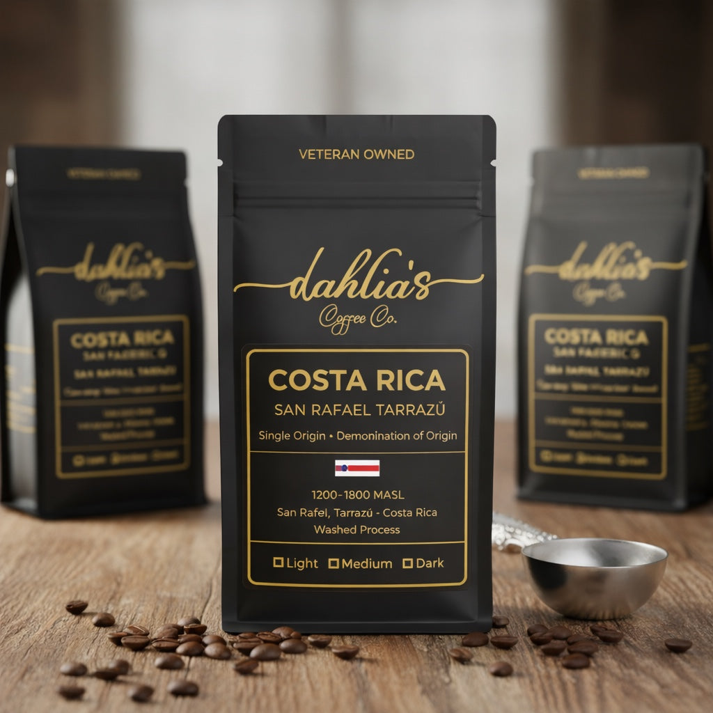 Dahlia's Coffee Co. Costa Rica San Rafael Tarrazú single-origin coffee